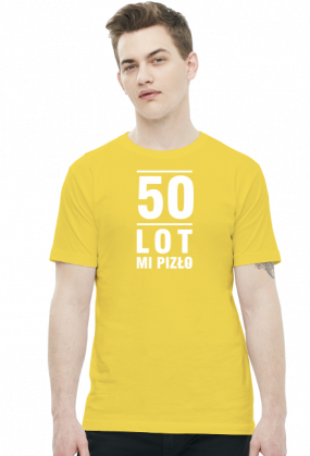 T-shirt z napisami na 50 urodziny