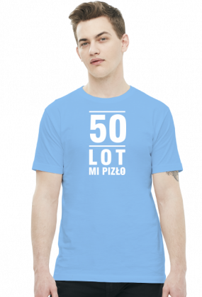 T-shirt z napisami na 50 urodziny