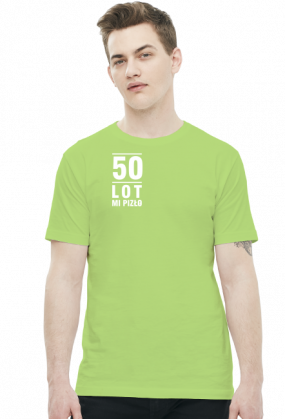 T-shirt z napisami na 50 urodziny