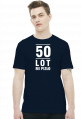 T-shirt z napisami na 50 urodziny