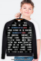 BMW MPOWER Keywords (bluza dziecięca fullprint lekka) czarna