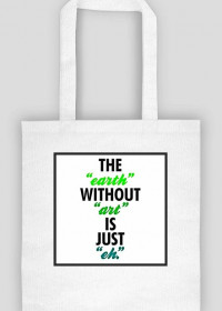 Bag with art quote