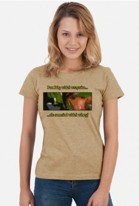 "Pan Bóg widzi wszystko... ale somsiad widzi wincyj" - Śmieszna koszulka z somsiadem (Damska)