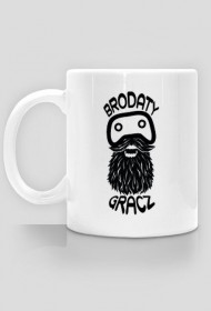 BRODATY GRACZ - KUBEK - WHITE