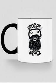BRODATY GRACZ - KUBEK - BLACK