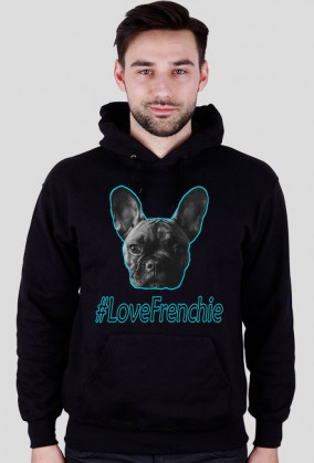Bluza z kapturem "#LoveFrenchie"