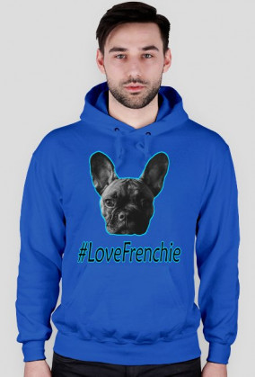 Bluza z kapturem "#LoveFrenchie"