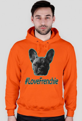 Bluza z kapturem "#LoveFrenchie"