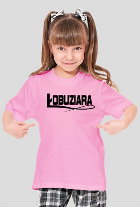 Łobuziara (koszulka dziewczęca) ciemna grafika
