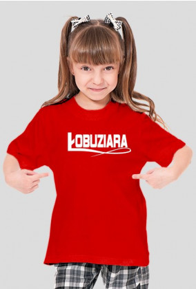 Łobuziara (koszulka dziewczęca) jasna grafika