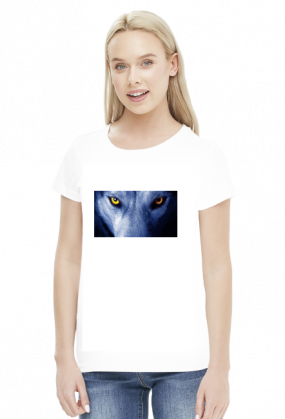 koszulka damsk z wilkiem