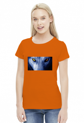 koszulka damsk z wilkiem