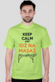 koszulka męska "idź na masaż" (motyw ciemny)