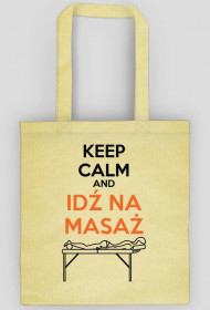 torba - "idź na masaż" (motyw ciemny)