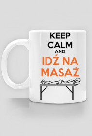 kubek - "idź na masaż' *motyw ciemny)