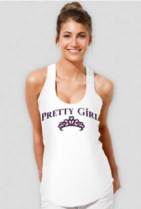 Koszulka na ramiączkach - Pretty Girl - Model #4