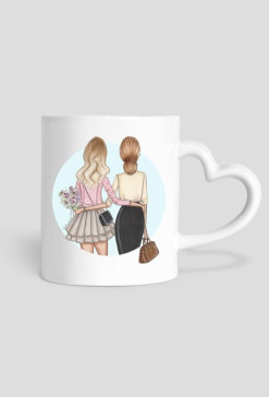 My mother is my best friend MUG - heart