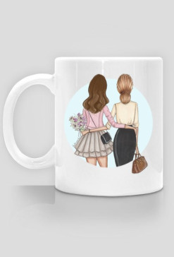 My mother is my best friend MUG | brunette girl
