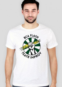 Biały T-shirt męski BCA Flash