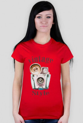 Koszulka damska fotograficzna Vintage style
