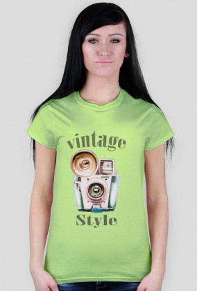 Koszulka damska fotograficzna Vintage style