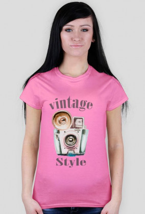Koszulka damska fotograficzna Vintage style
