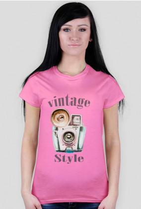 Koszulka damska fotograficzna Vintage style