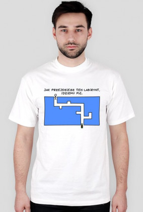 T-shirt męski "Labirynt"