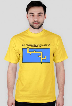 T-shirt męski "Labirynt"