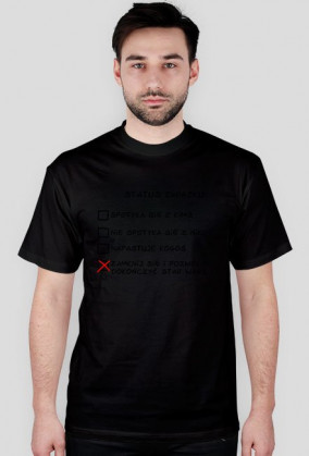 T-shirt męski "Status związku"