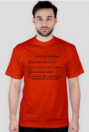 T-shirt męski "Status związku"