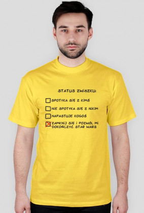 T-shirt męski "Status związku"