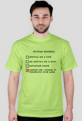 T-shirt męski "Status związku"