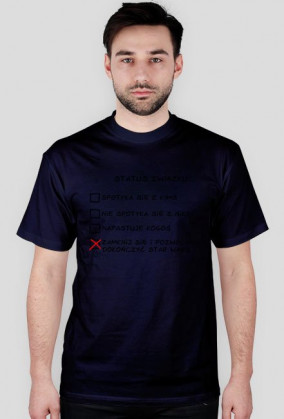 T-shirt męski "Status związku"