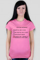 T-shirt damski "Status związku"