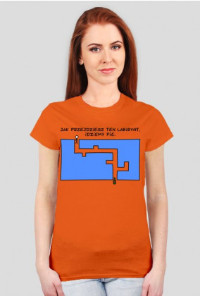 T-shirt damski "Labirynt"