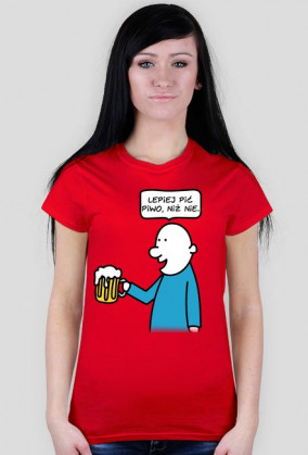 T-shirt damski "Piwo"
