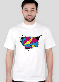 Koszulka mózg CMYK