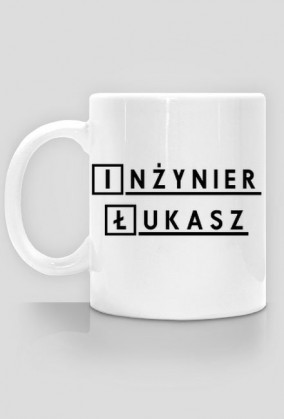 Kubek Inzynier z imieniem Łukasz