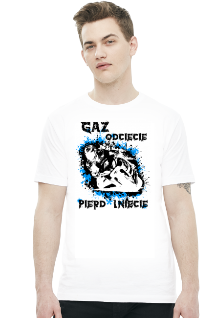 Gaz odcięcie pie*dolnięcie - Męska koszulka motocyklowa