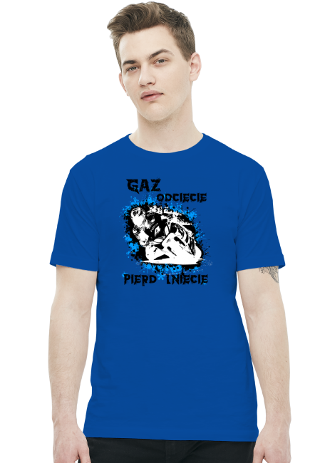 Gaz odcięcie pie*dolnięcie - Męska koszulka motocyklowa