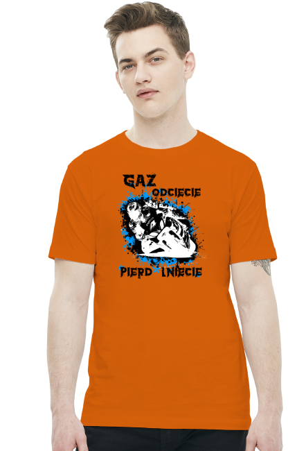 Gaz odcięcie pie*dolnięcie - Męska koszulka motocyklowa