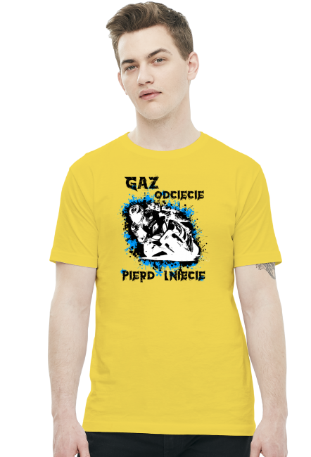Gaz odcięcie pie*dolnięcie - Męska koszulka motocyklowa