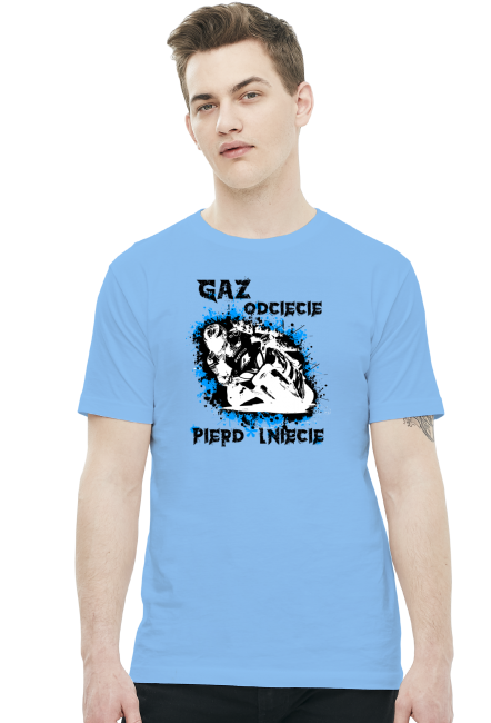 Gaz odcięcie pie*dolnięcie - Męska koszulka motocyklowa