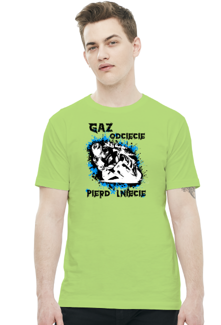 Gaz odcięcie pie*dolnięcie - Męska koszulka motocyklowa