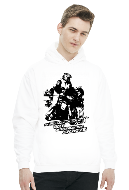 Kocham to uczucie gdy adrenalina skacze - Bluza motocyklowa