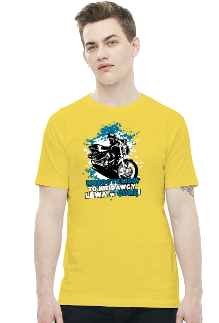 Motocykliści to nie dawcy - Lewa w Górę! - Męska koszulka motocyklowa