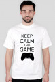 Koszulka dla fana grania KEEP CALM AND GAME