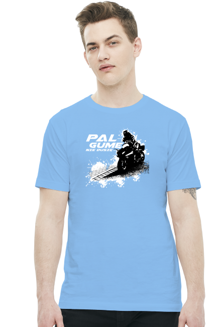 Pal gume nie duszę - Męska koszulka motocyklowa