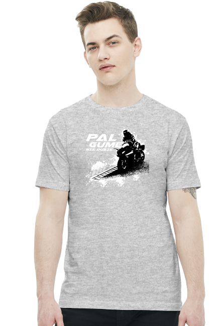 Pal gume nie duszę - Męska koszulka motocyklowa